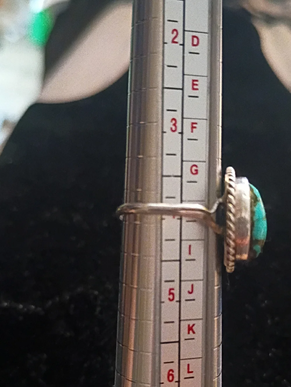 Authentic Small Native American-Navajo Turquoise And Sterling Silver Ring - Picture 7 of 9
